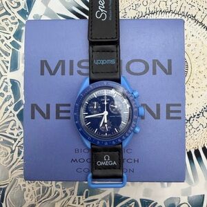 Swatch X Omega Bioceramic Moonswatch Neptune To Neptune Watch